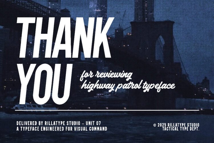 Highway Patrol Font Duo - Image 3
