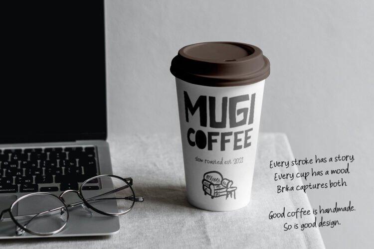 Brika – Font Duo + 20 Coffee Vectors + Dingbat Icons - Image 3