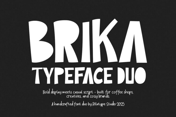 Brika – Font Duo + 20 Coffee Vectors + Dingbat Icons