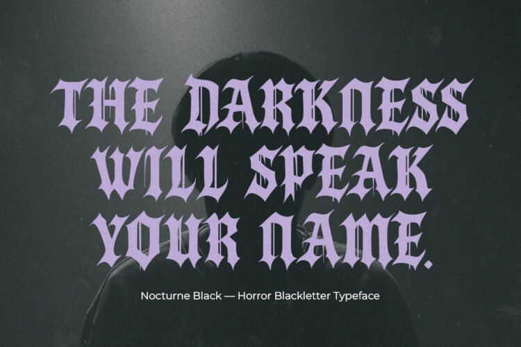 Nocturne Black — Gothic Horror Font Family - Image 2