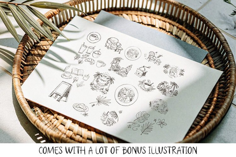 Solaya – A Dual-Style Tropical Font + Bonus Illustrations - Image 4