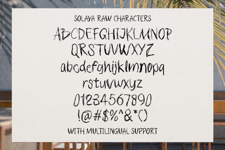 Solaya – A Dual-Style Tropical Font + Bonus Illustrations - Image 16